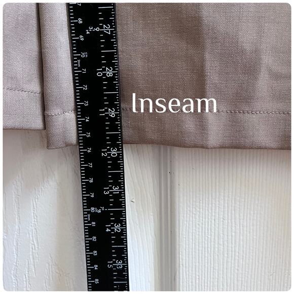 OGL New Tencel Linen Blend Pants Tucked Wide Leg Large Trouser 30 Inch Inseam - Picture 12 of 15